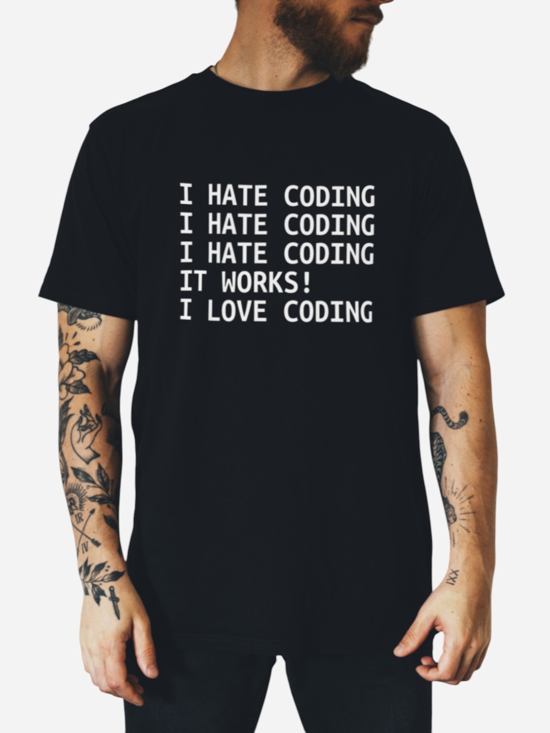 Футболка бавовняна довга чоловіча Ctrl I hate coding... CNTRLB10003 L Чорна з принтом від Rozetka на платформі USKIDKA Акція на Футболка бавовняна довга чоловіча Ctrl I hate coding... CNTRLB10003 L Чорна з принтом від Rozetka