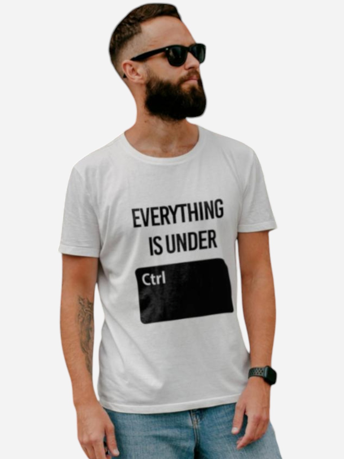 Футболка бавовняна довга чоловіча Ctrl Everything is under cntrl CNTRLW10010 L Біла з принтом від Rozetka на платформі USKIDKA Акція на Футболка бавовняна довга чоловіча Ctrl Everything is under cntrl CNTRLW10010 L Біла з принтом від Rozetka