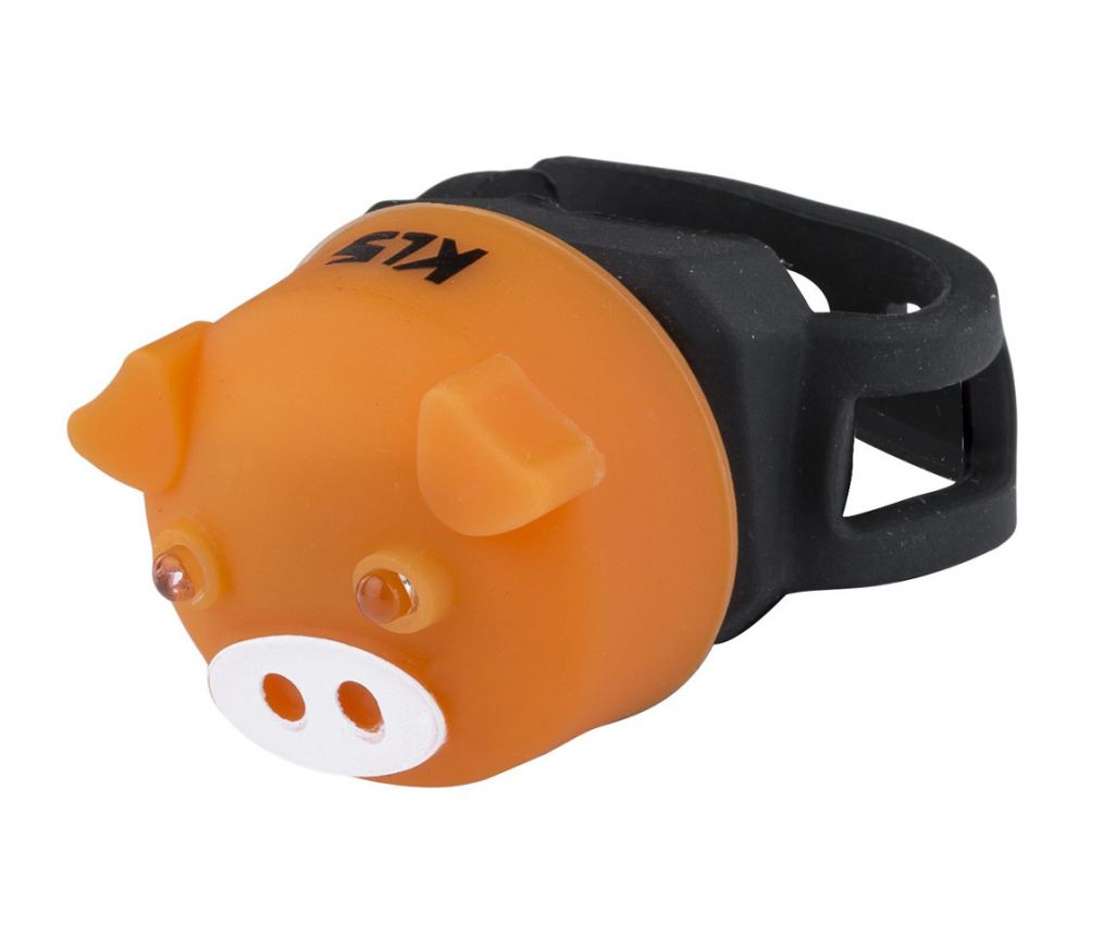 

Мигалка велосипедна задня KLS PIGGY Orange (8585019395948)