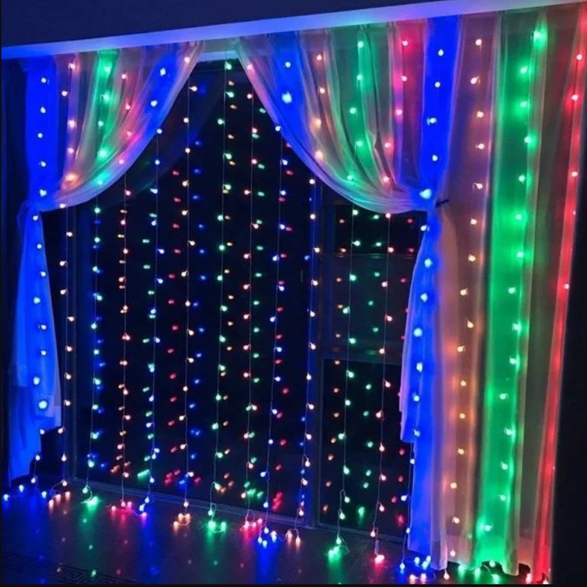 

Гирлянда новогодняя Водопад, 280 LED лампочек, 3x1,5 метра (10x28LED) Белый (теплый) (AZALAN)