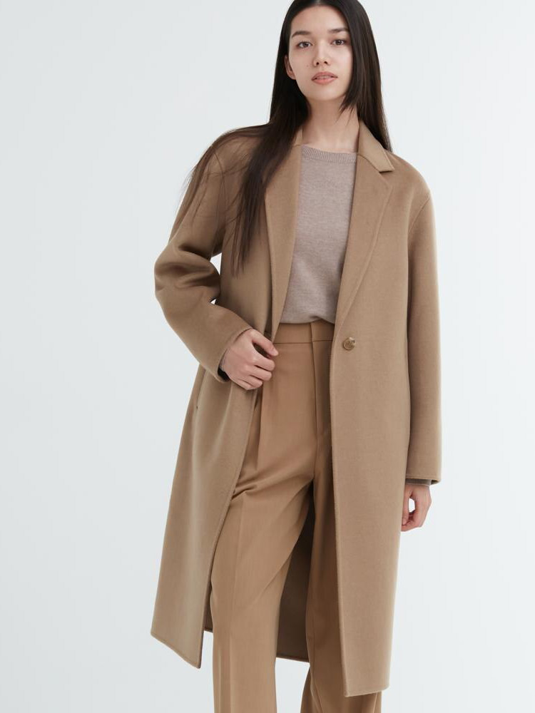 Пальто осіннє довге жіноче Uniqlo 300297649 M Коричневе від Rozetka на платформі USKIDKA Акція на Пальто осіннє довге жіноче Uniqlo 300297649 M Коричневе від Rozetka