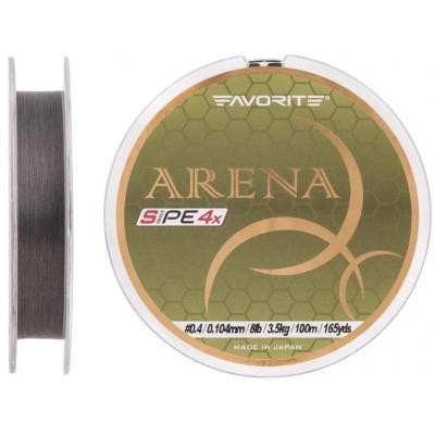 

Шнур Favorite Arena PE 100m (silver gray) #0.4/0.104mm 8lb/3.5kg (1693.10.95)
