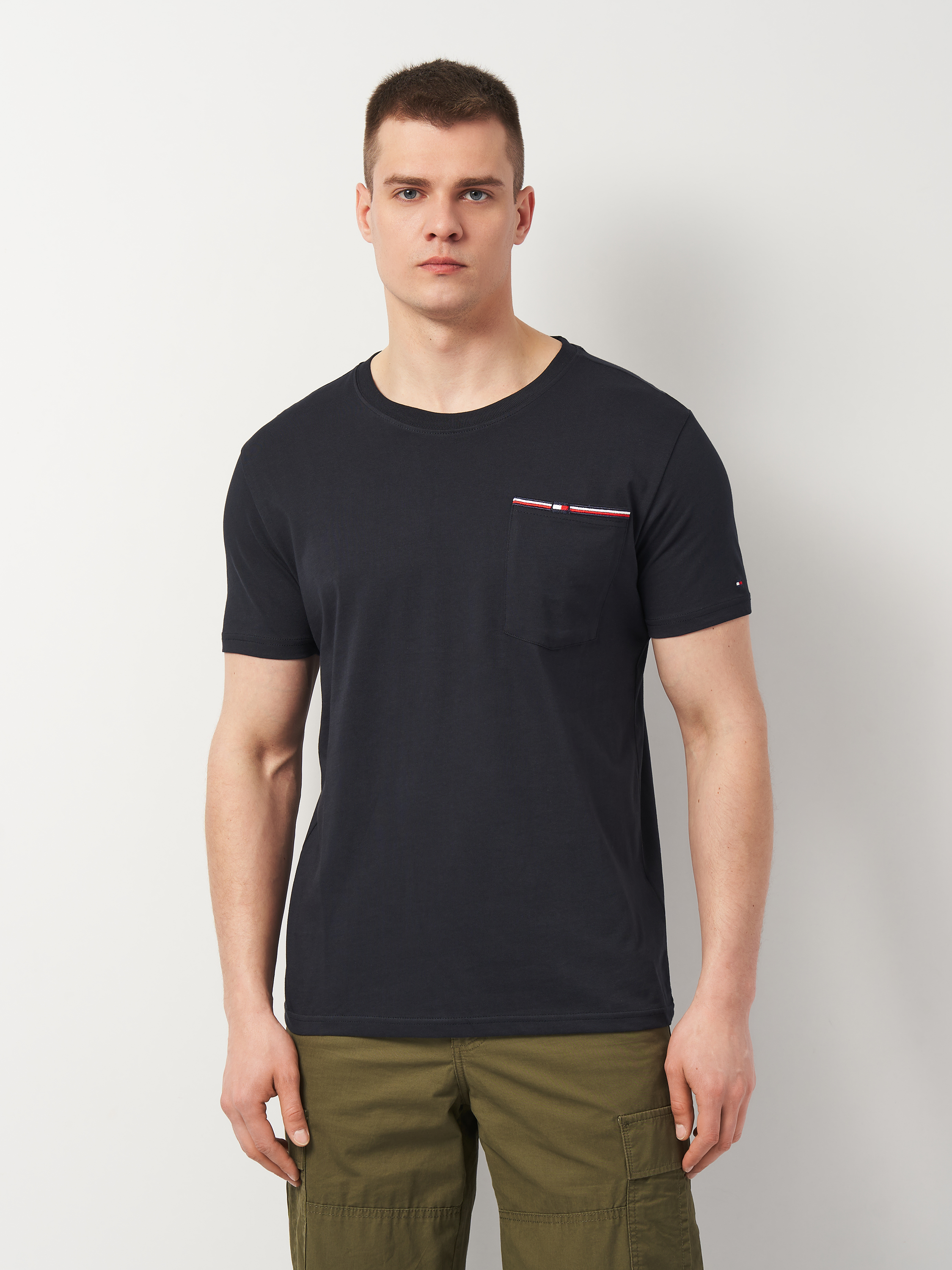 Футболка бавовняна чоловіча Tommy Hilfiger 11441.3 2XL Темно-синя з вишивкою від Rozetka на платформі USKIDKA Акція на Футболка бавовняна чоловіча Tommy Hilfiger 11441.3 2XL Темно-синя з вишивкою від Rozetka