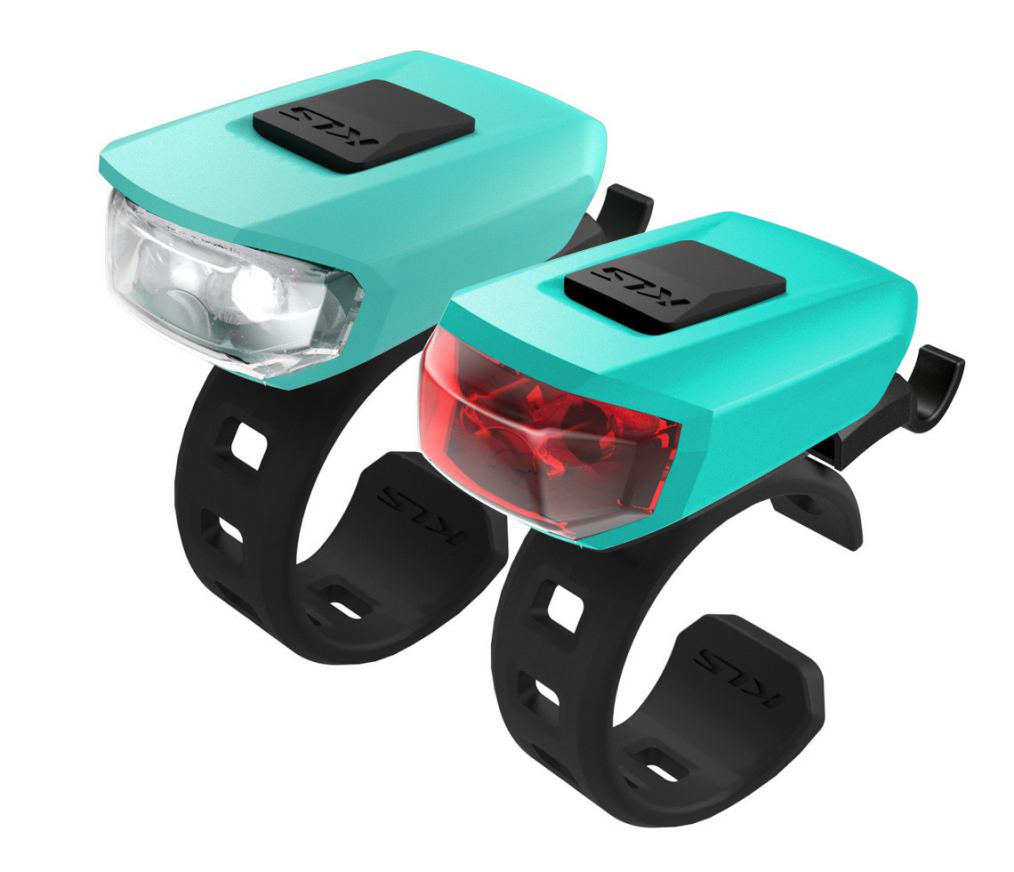 

Комплект велосипедних мигалок KLS VEGA USB Turquoise (8585019396129)