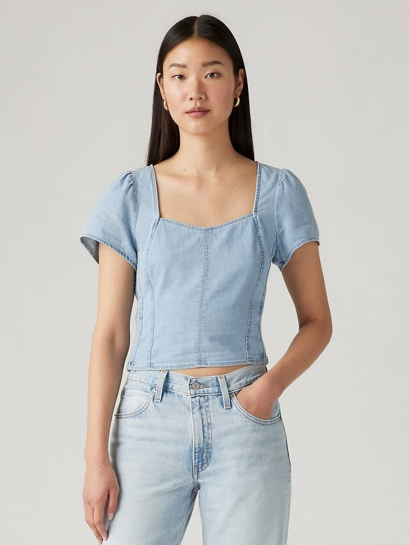 Топ джинсовий жіночий Levi's 127139896 L Блакитний ( 1159830045) від Rozetka на платформі USKIDKA Акція на Топ джинсовий жіночий Levi's 127139896 L Блакитний ( 1159830045) від Rozetka