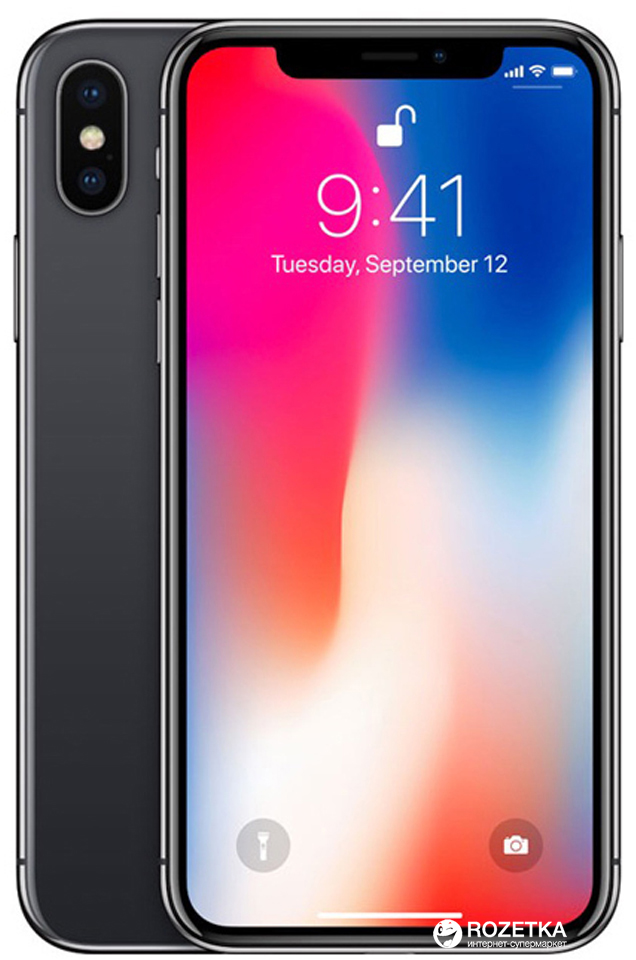 Мобильный телефон Apple iPhone X 64GB Space Gray – фото, отзывы ...