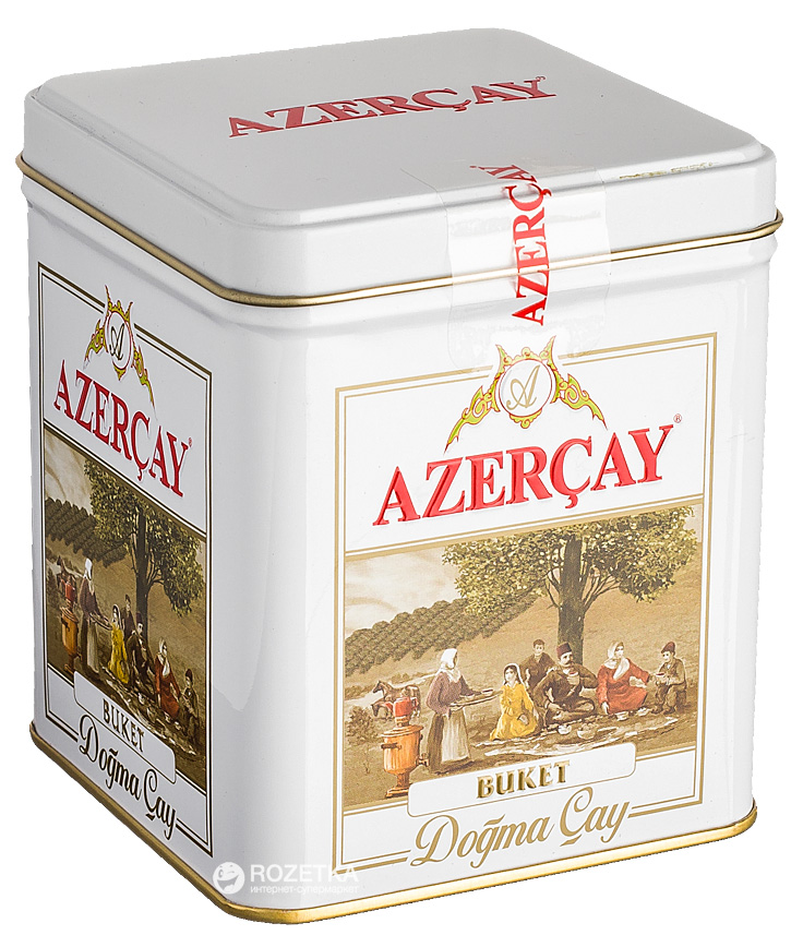 Чай черный крупнолистовой Azerçay Buket в жестяной банке 100 г ...