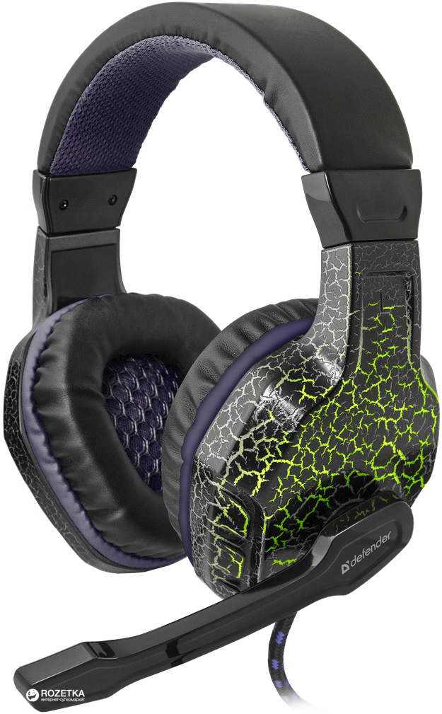 Наушники Defender Warhead G-400 USB Black-Purple (64145) купить в ...