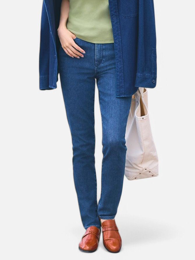 Джинси Slim Fit жіночі Uniqlo 466701979 27 Сині від Rozetka на платформі USKIDKA Акція на Джинси Slim Fit жіночі Uniqlo 466701979 27 Сині від Rozetka
