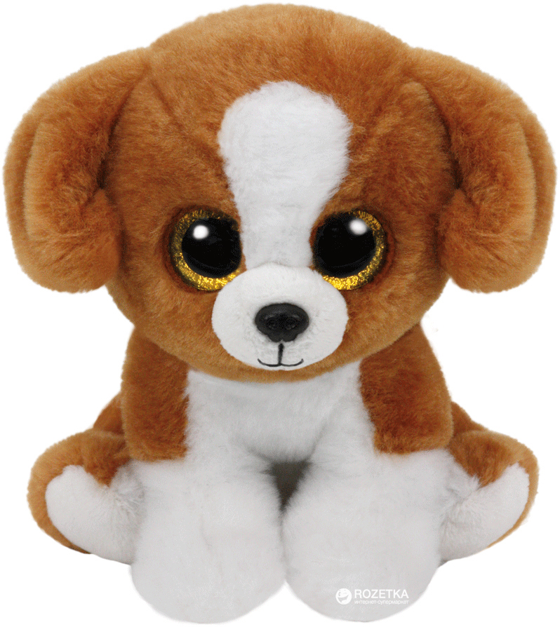 

TY Beanie Babies Коричнево-белый щенок Snicky 15 см (42182)