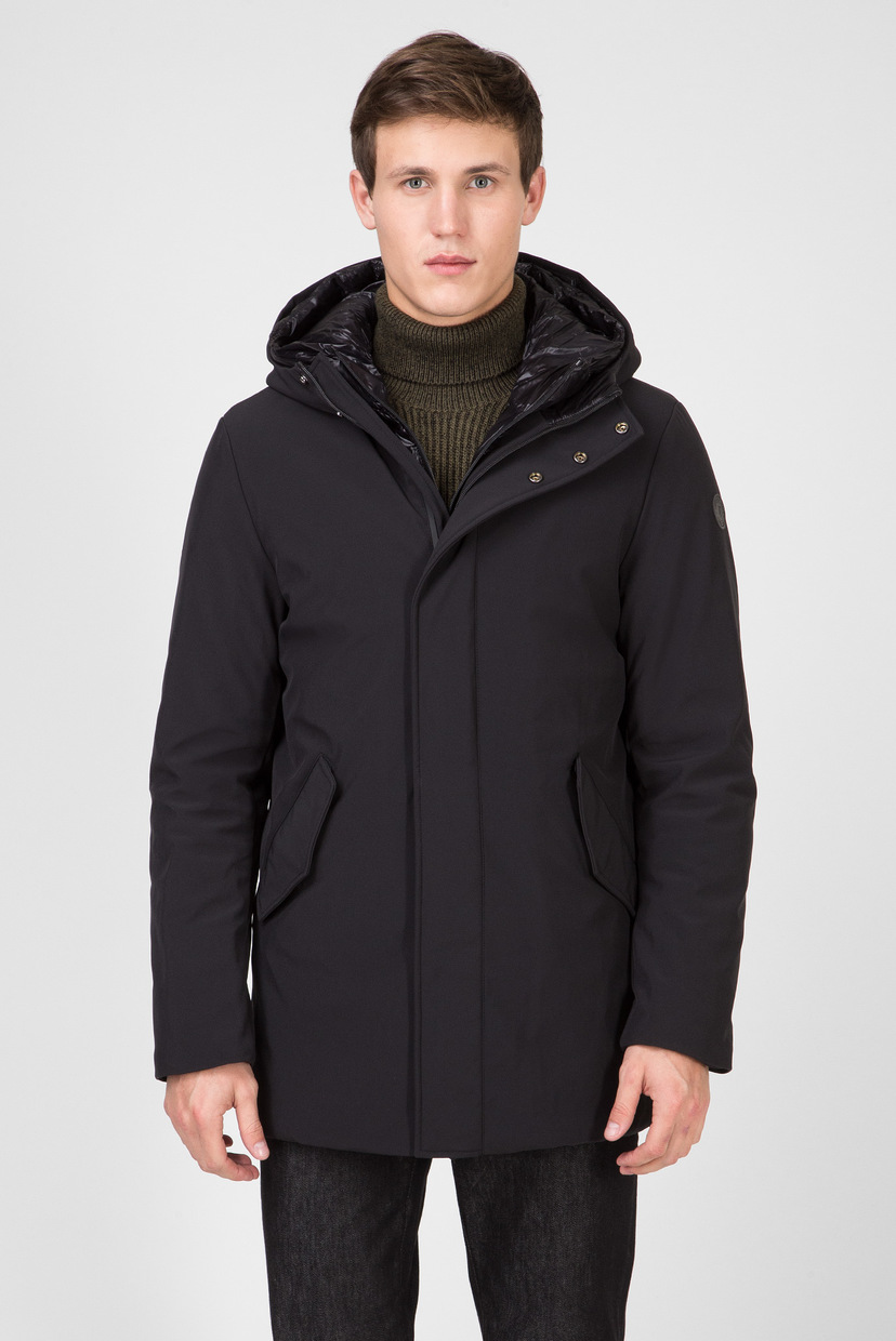 

Мужская черная куртка REGULAR FIT TECHNICAL NEOPRENE Trussardi 50 52S00323-1T002680