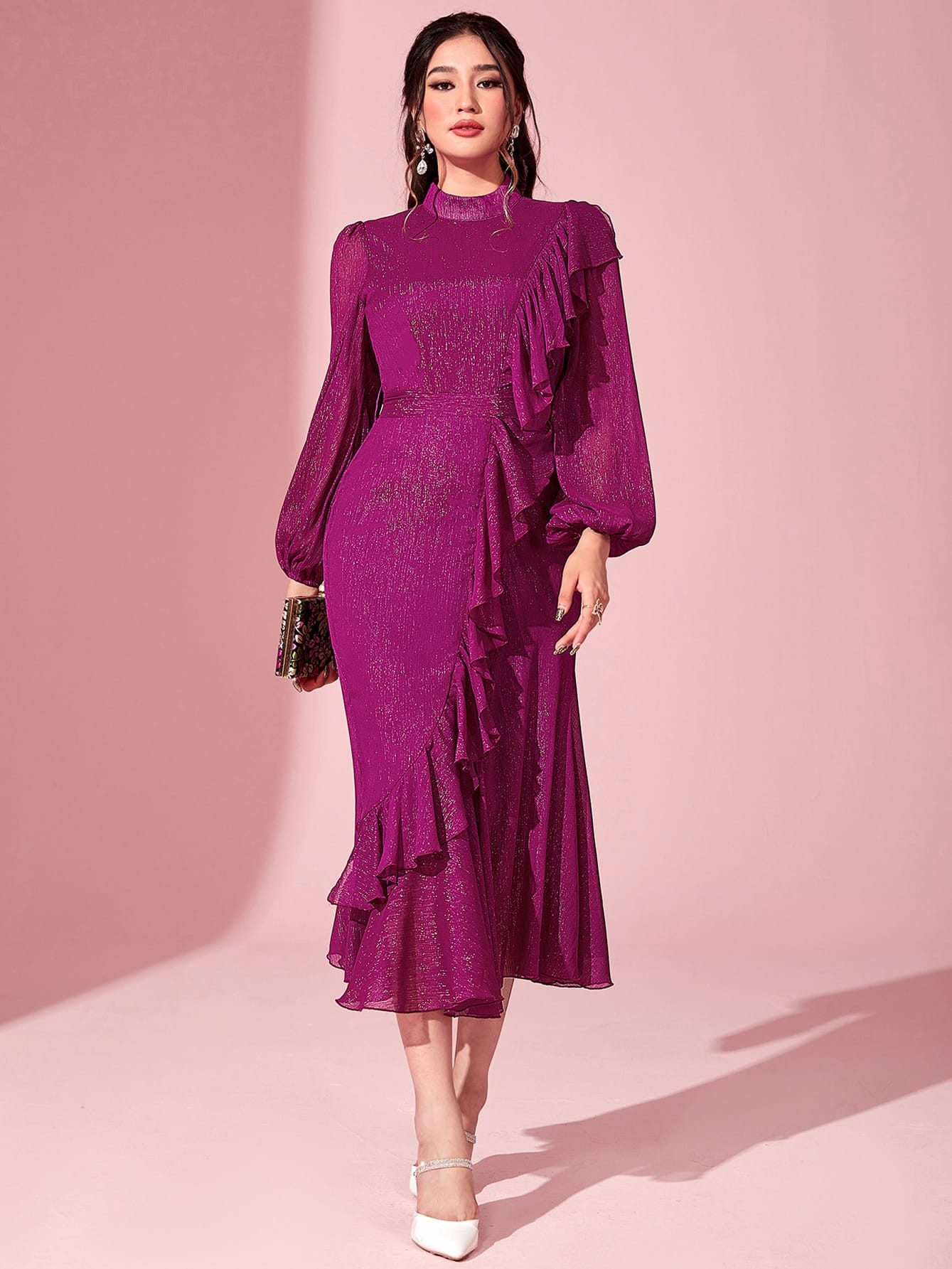 Акція на Сукня літня жіноча SHEIN GD-00145394 S Пурпурова від Rozetka