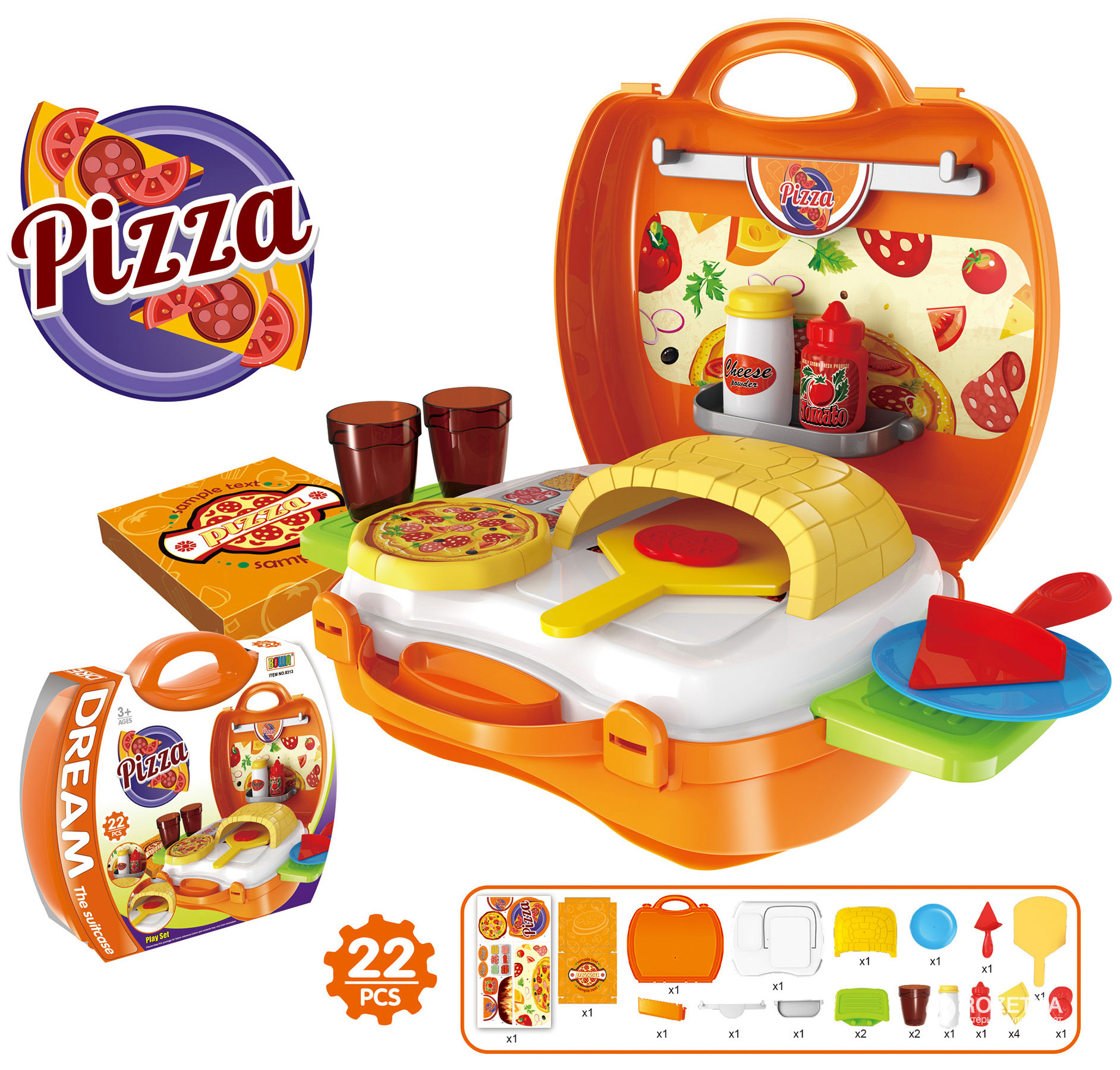 

Игровой набор для приготовления пиццы Bowa в чемодане (8313)