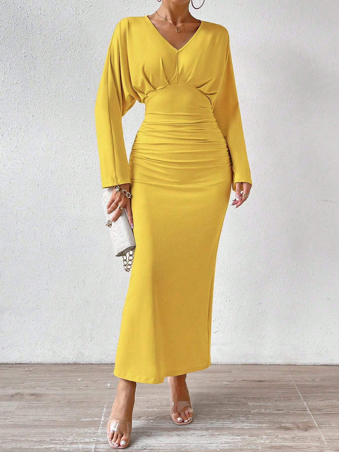 Сукня осіння жіноча SHEIN GD-00146279 XL Жовта від Rozetka на платформі USKIDKA Акція на Сукня осіння жіноча SHEIN GD-00146279 XL Жовта від Rozetka