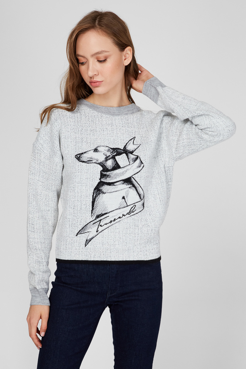 

Женский светло-серый джемпер Trussardi M 56M00379-0F000613