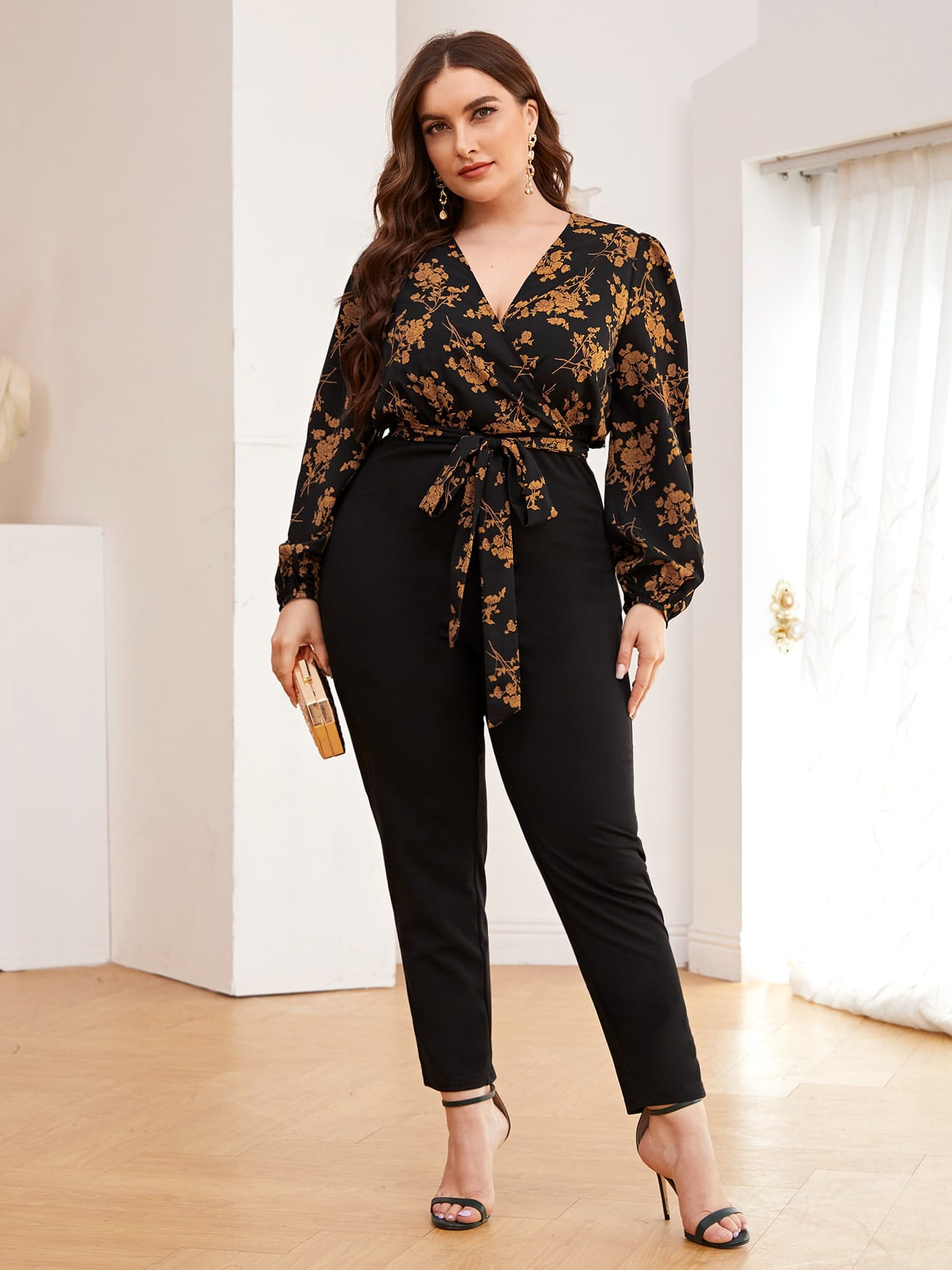 Акція на Комбінезон жіночий SHEIN GD-00114902 4XL Чорний від Rozetka