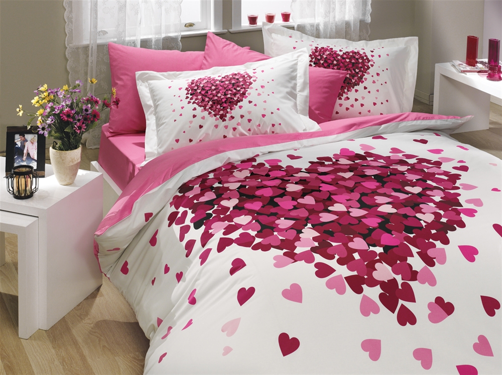 

КПБ HOBBY Poplin Juana розовый 200*220/2*50*70