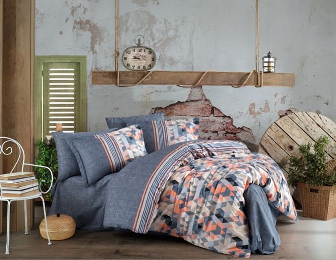 

КПБ HOBBY Poplin Arella оранжевый 200*220/2*50*70