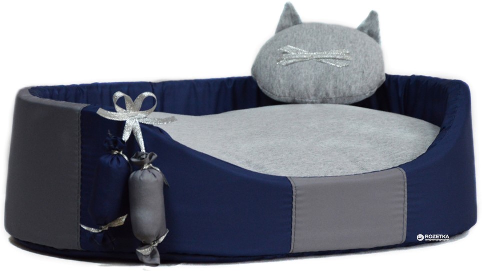 

Лежак для собак и кошек Лорі №2 Комфорт-лето 37.5х49.5х13 см Синий М293-с