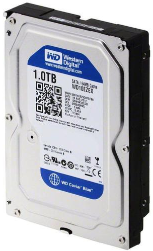 

Жесткий диск Western Digital Blue 1ТБ 7200об/м 64МБ 3.5" SATA III (WD10EZEX) New
