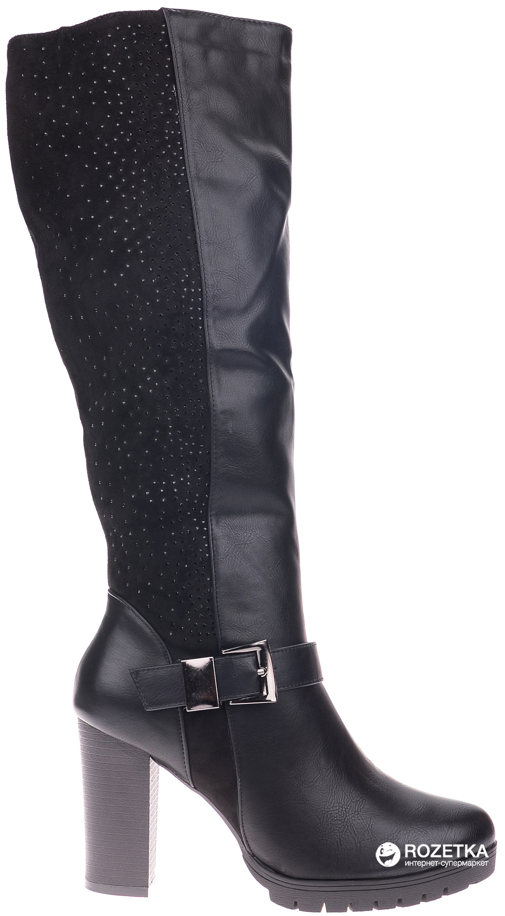 

Сапоги Ideal Shoes 8019 40 26.5 см Black