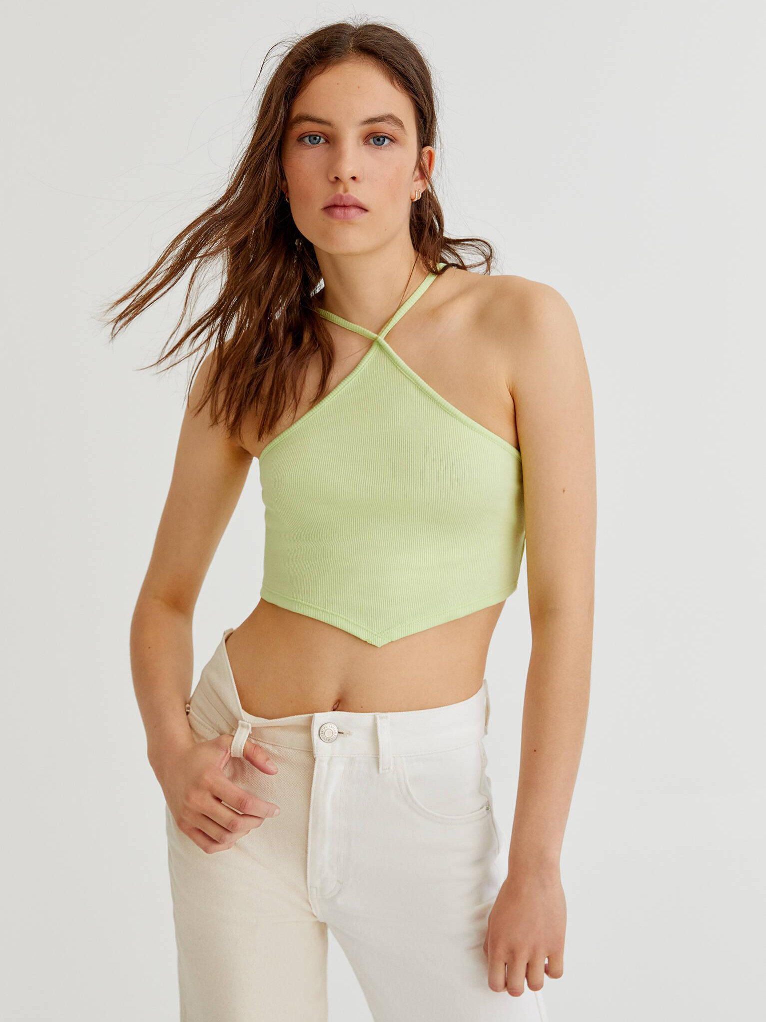 Топ жіночий Pull & Bear XAZ475994DBSD M Салатовий від Rozetka на платформі USKIDKA Акція на Топ жіночий Pull & Bear XAZ475994DBSD M Салатовий від Rozetka