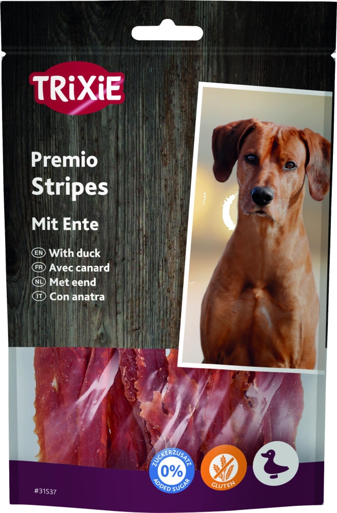 Ласощі для собак Trixie 31537 Premio Ducky Stripes качка 100 г (4011905315379)