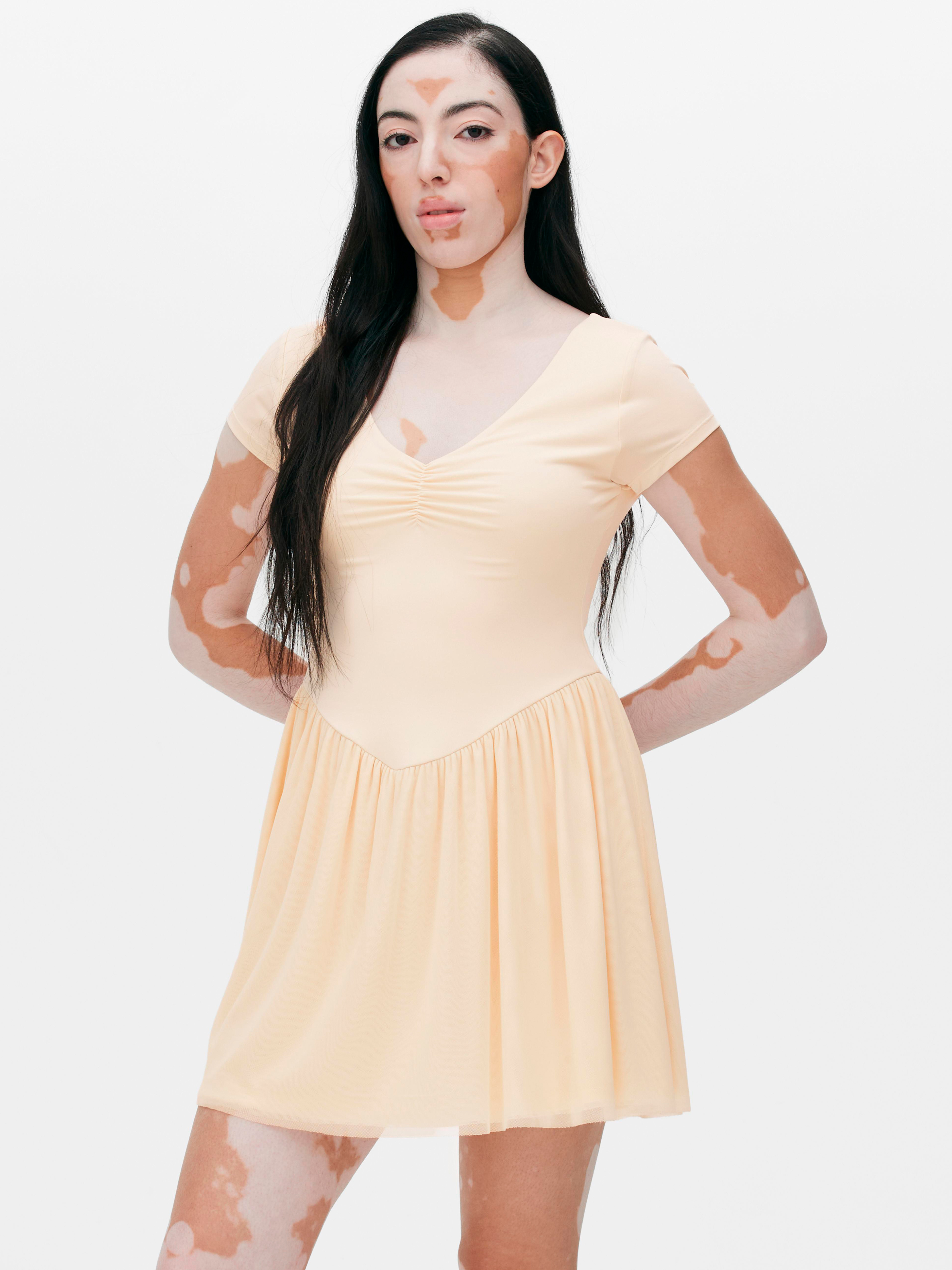 Акція на Сукня коротка літня жіноча Primark XAZ519598GXEW XL Кремова від Rozetka