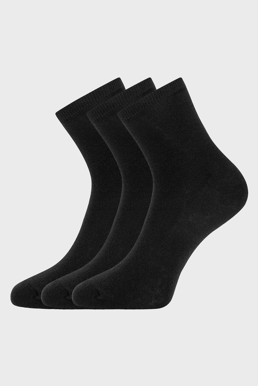 

Женские черные хлопковые носки (3 пары) Oodji - 57102466T3/47469, Женские черные хлопковые носки (3 пары) Oodji 38-40 57102466T3/47469/38