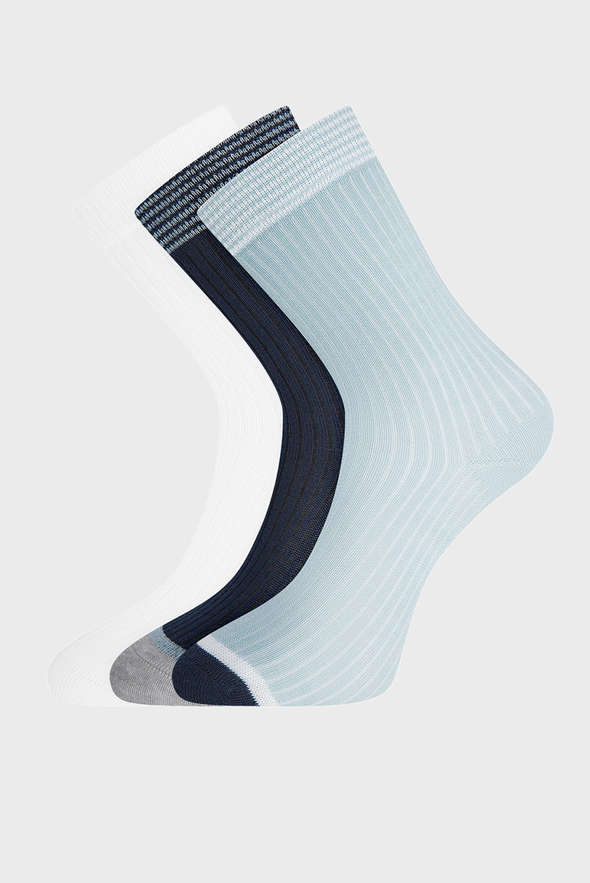 

Хлопковые носки (3 пары) Oodji 35-37 57102908T3/15430/2