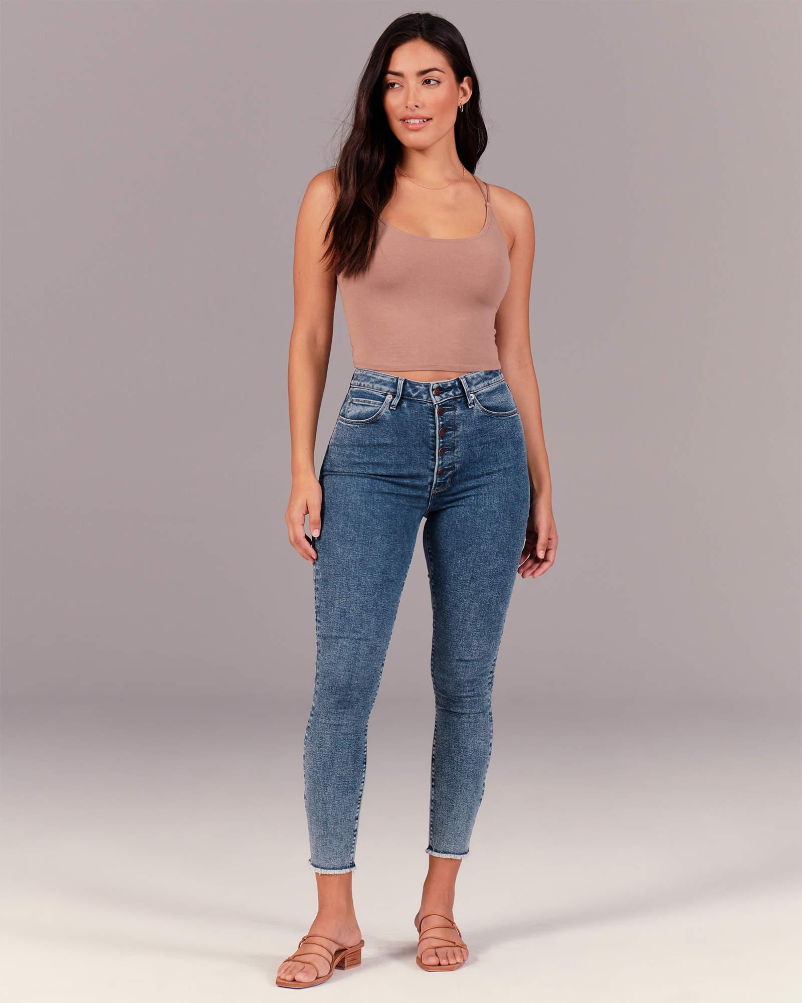 

Джинсы Ankle Super Skinny Abercrombie & Fitch AF7904W 28/27 Синий