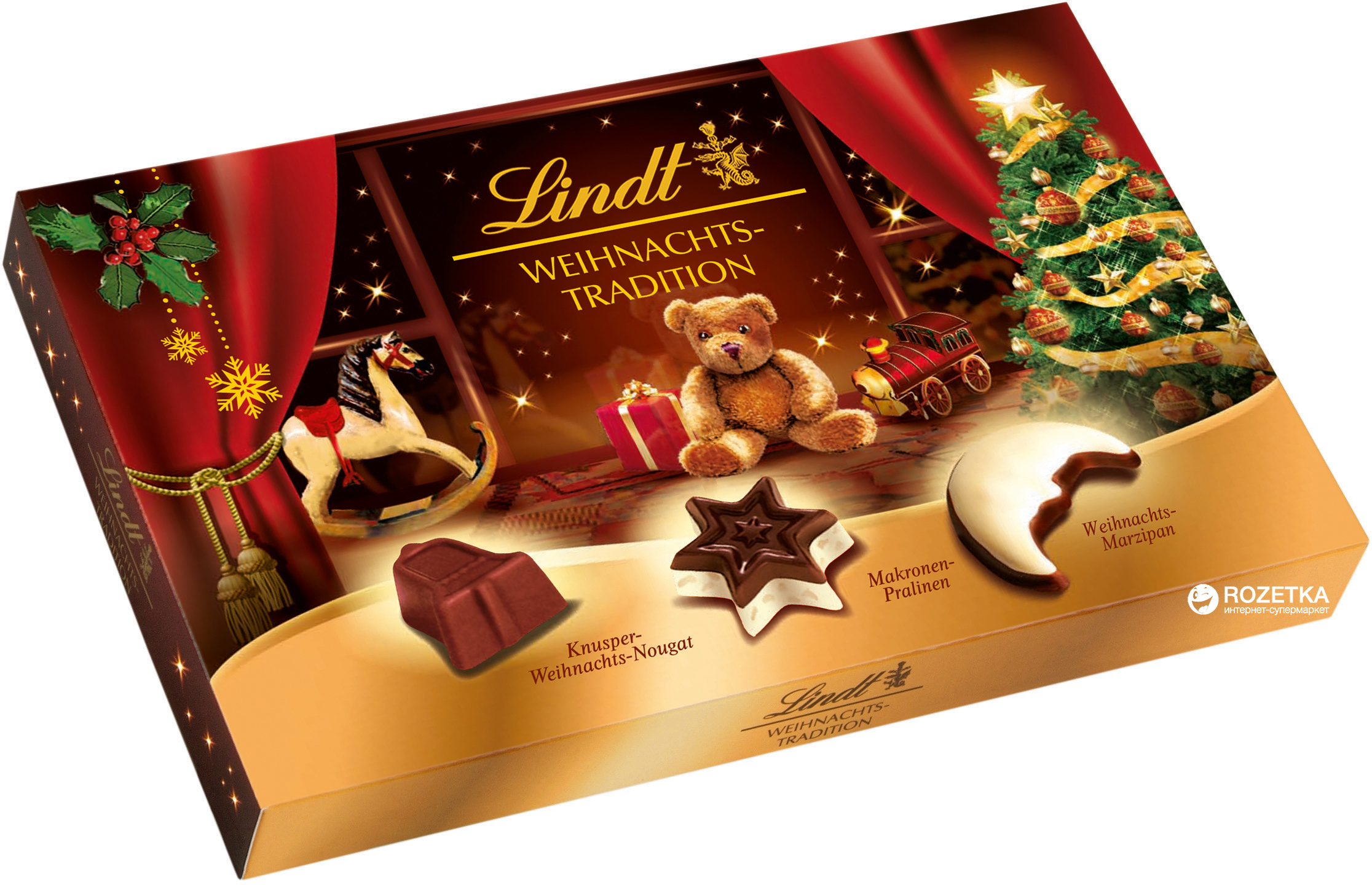 Конфеты шоколадные Lindt Weihnachts Tradition ассорти пралине 137 г ...