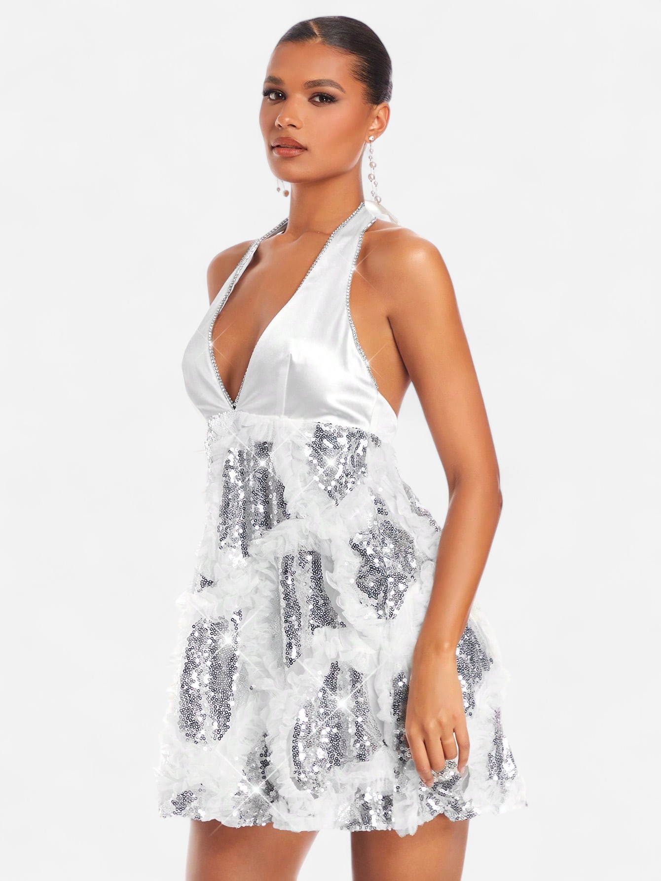 Плаття жіноче SHEIN GD-00117452 XS Біле від Rozetka на платформі USKIDKA Акція на Плаття жіноче SHEIN GD-00117452 XS Біле від Rozetka