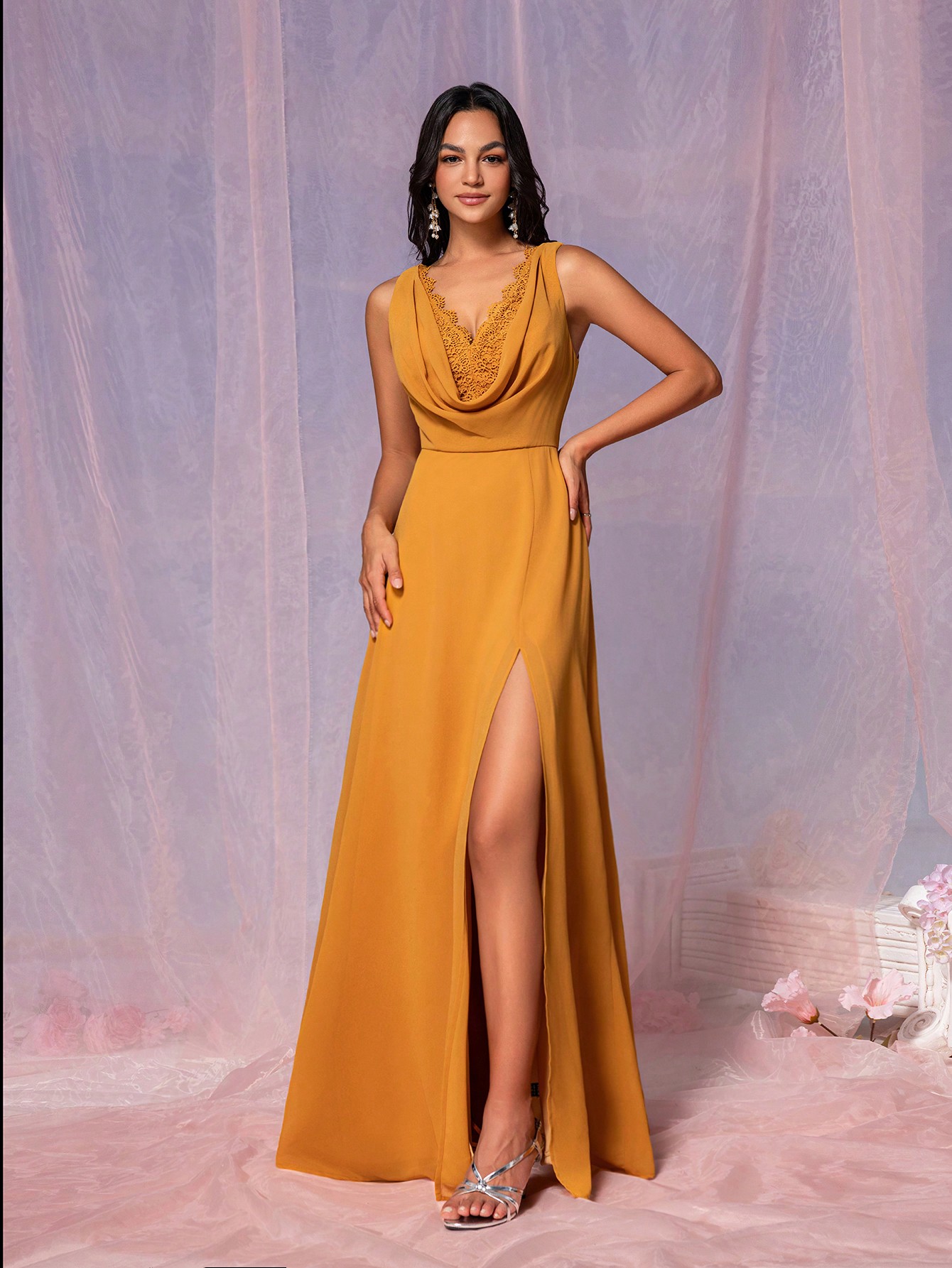 Плаття жіноче SHEIN GD-00120624 L Помаранчеве від Rozetka на платформі USKIDKA Акція на Плаття жіноче SHEIN GD-00120624 L Помаранчеве від Rozetka