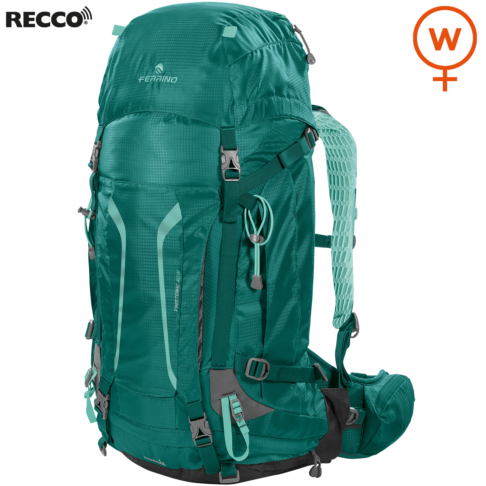 

Рюкзак туристический Ferrino Finisterre Recco 40 Lady Green