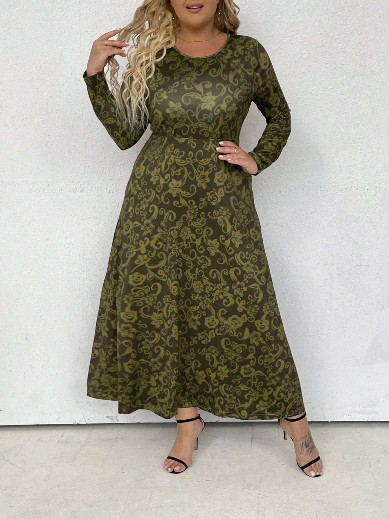 Плаття довге літнє жіноче SHEIN GD-00135802 XL Хакі від Rozetka на платформі USKIDKA Акція на Плаття довге літнє жіноче SHEIN GD-00135802 XL Хакі від Rozetka