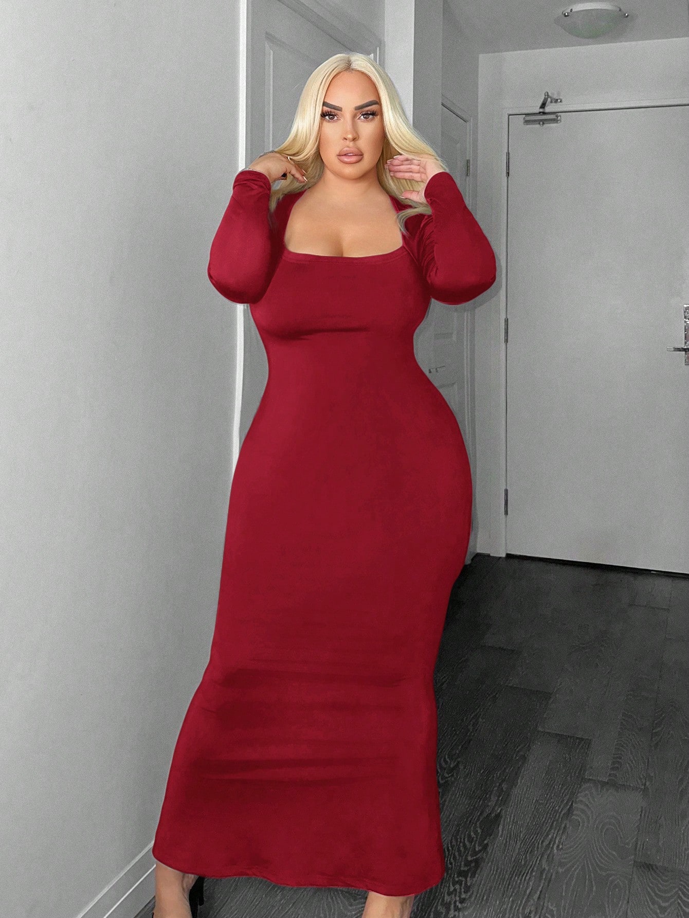 Плаття довге літнє жіноче SHEIN GD-00132140 2XL Темно-червоне від Rozetka на платформі USKIDKA Акція на Плаття довге літнє жіноче SHEIN GD-00132140 2XL Темно-червоне від Rozetka