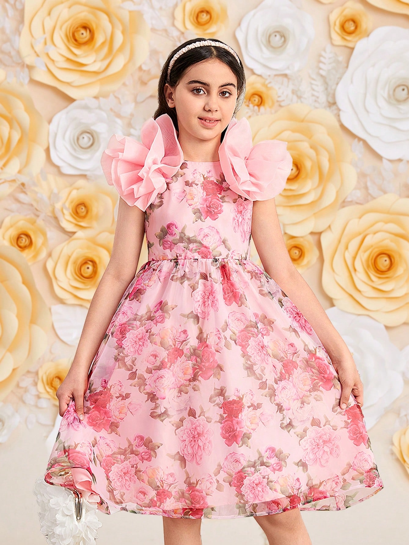 Підліткова святкова сукня для дівчинки SHEIN GD-00136575 152 см Світло-рожева від Rozetka на платформі USKIDKA Акція на Підліткова святкова сукня для дівчинки SHEIN GD-00136575 152 см Світло-рожева від Rozetka