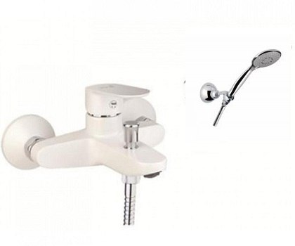 

Змішувач для ванни Santan KEVON CHIC 81WX8150 White з душовим гарнітуром