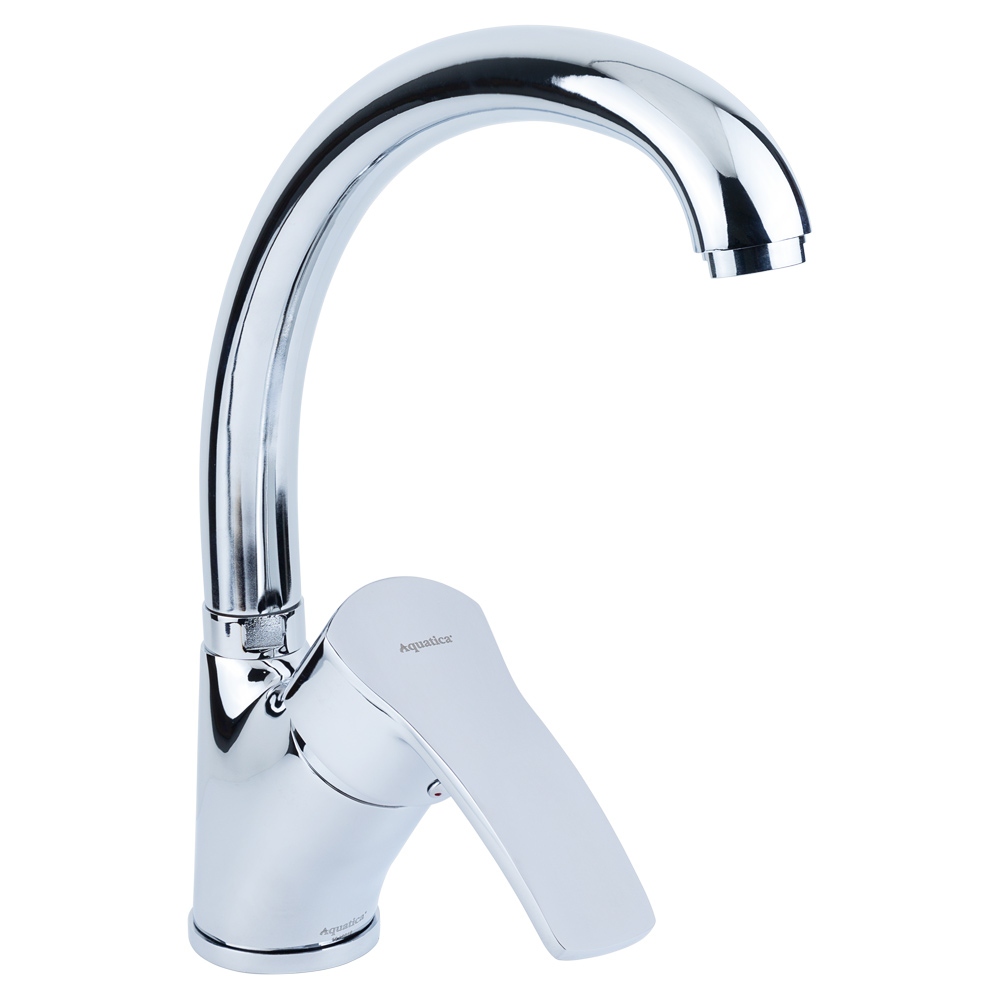 

Змішувач ML Ø40 для кухні гусак вухо лат. шток на гайці AQUATICA (ML-4B441C)