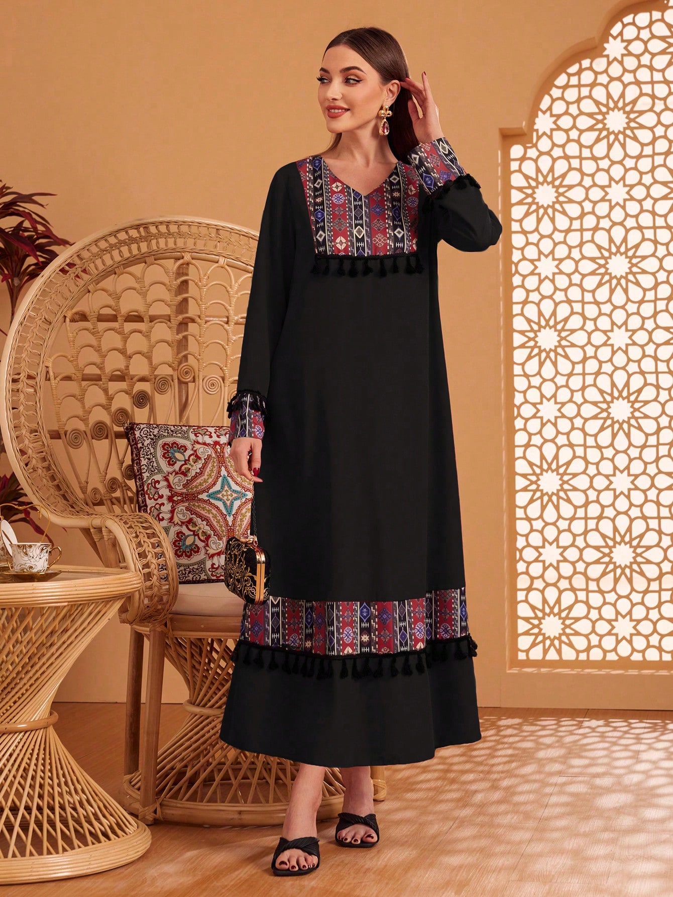 Плаття довге осіннє жіноче SHEIN GD-00152542 XL Чорне від Rozetka на платформі USKIDKA Акція на Плаття довге осіннє жіноче SHEIN GD-00152542 XL Чорне від Rozetka