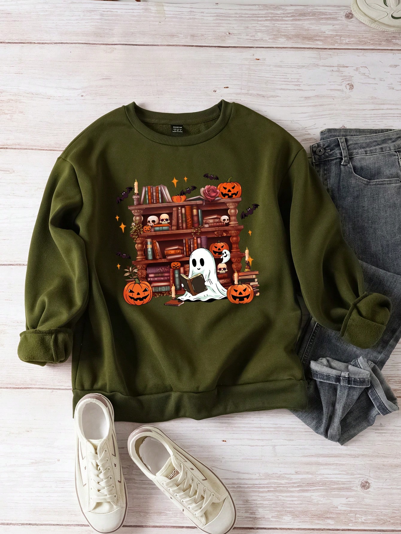 Світшот жіночий SHEIN GD-00121760 2XL Хакі від Rozetka на платформі USKIDKA Акція на Світшот жіночий SHEIN GD-00121760 2XL Хакі від Rozetka