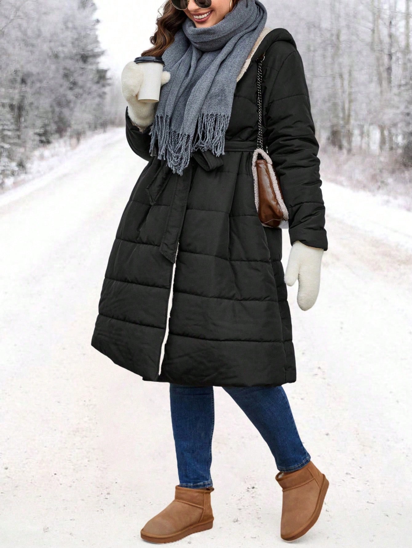 Куртка жіноча SHEIN GD-00096397 2XL Чорна від Rozetka на платформі USKIDKA Акція на Куртка жіноча SHEIN GD-00096397 2XL Чорна від Rozetka