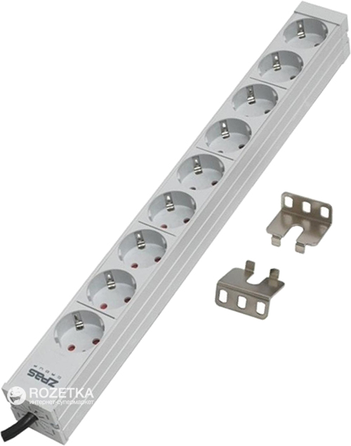 

Блок розеток ZPAS 19" 1U на 9 підключень Schuko для серверної шафи/стійки (WZ-LZ30-09-SU-000/K)