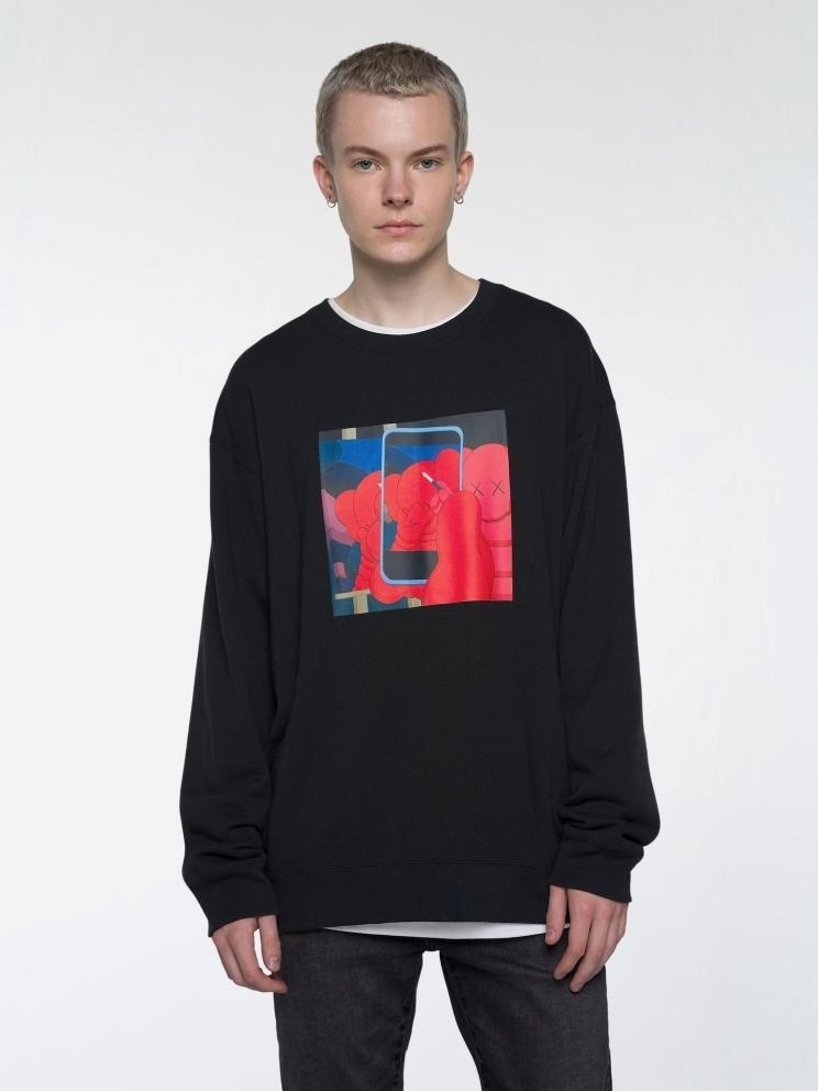 Світшот оверсайз чоловічий Uniqlo 517882840 2XL Чорний з принтом від Rozetka на платформі USKIDKA Акція на Світшот оверсайз чоловічий Uniqlo 517882840 2XL Чорний з принтом від Rozetka