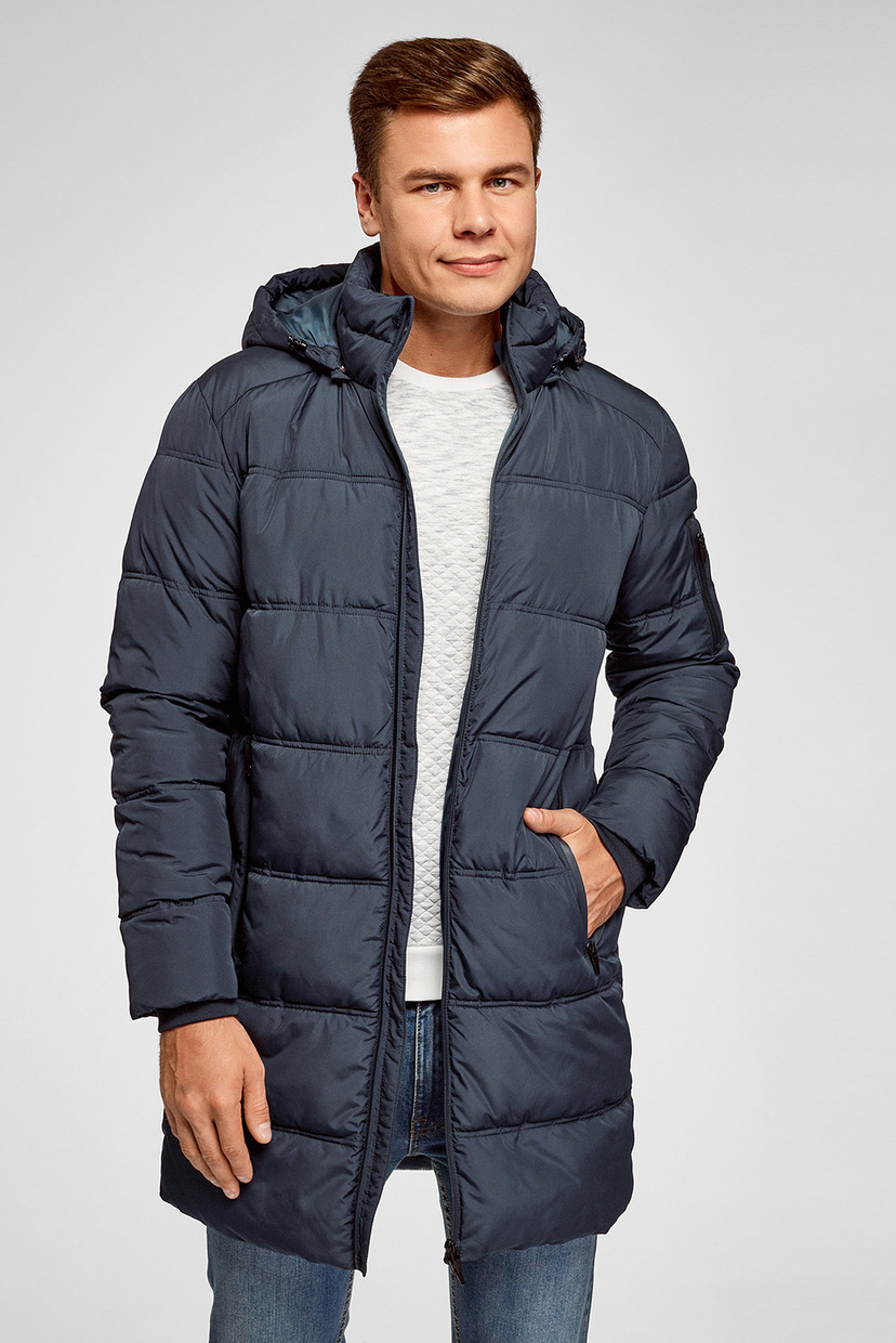 

Мужская синяя куртка Oodji  1L113002M/48601N/7900N, Мужская синяя куртка Oodji M 1L113002M/48601N/7900N