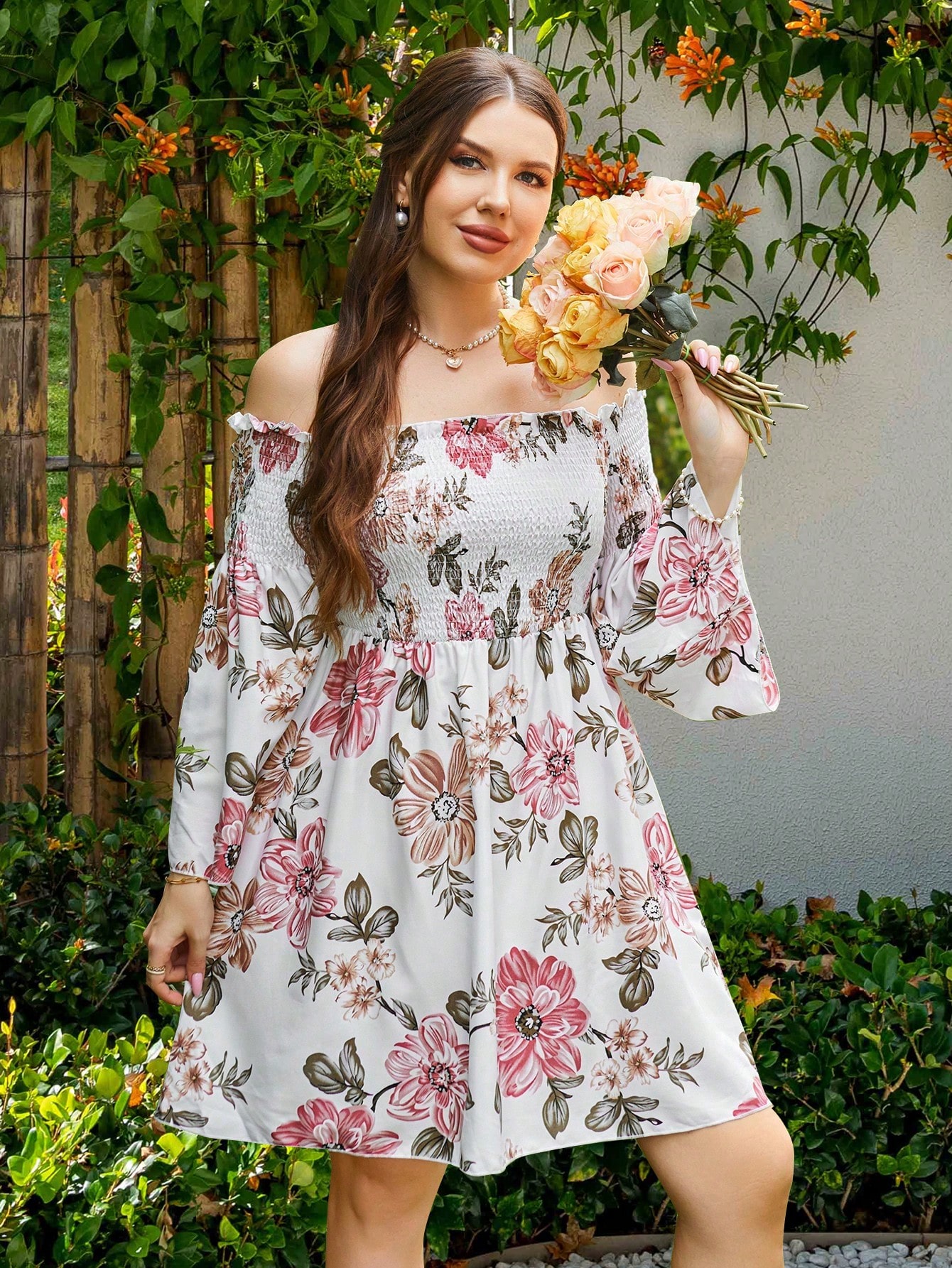 Сукня міді літня жіноча SHEIN GD-00168524 XL Біла від Rozetka на платформі USKIDKA Акція на Сукня міді літня жіноча SHEIN GD-00168524 XL Біла від Rozetka