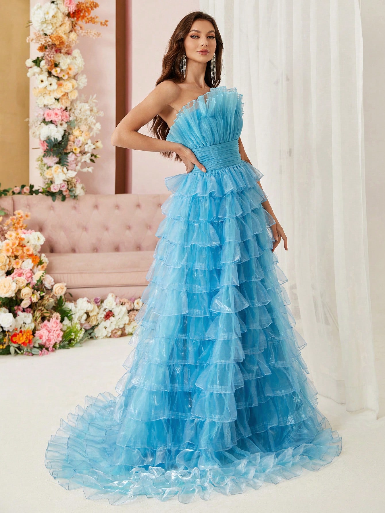 Сукня вечірня довга жіноча SHEIN GD-00158066 L Синя від Rozetka на платформі USKIDKA Акція на Сукня вечірня довга жіноча SHEIN GD-00158066 L Синя від Rozetka