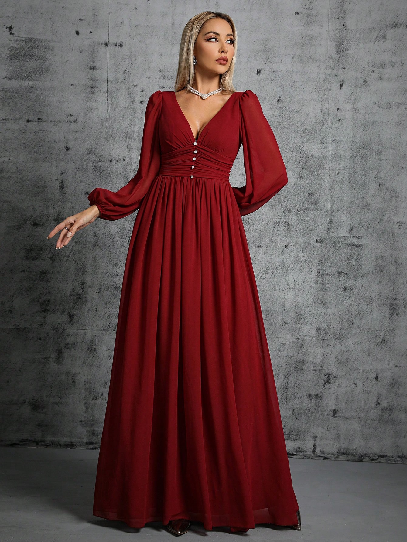 Сукня вечірня довга жіноча SHEIN GD-00158236 XL Бордова від Rozetka на платформі USKIDKA Акція на Сукня вечірня довга жіноча SHEIN GD-00158236 XL Бордова від Rozetka