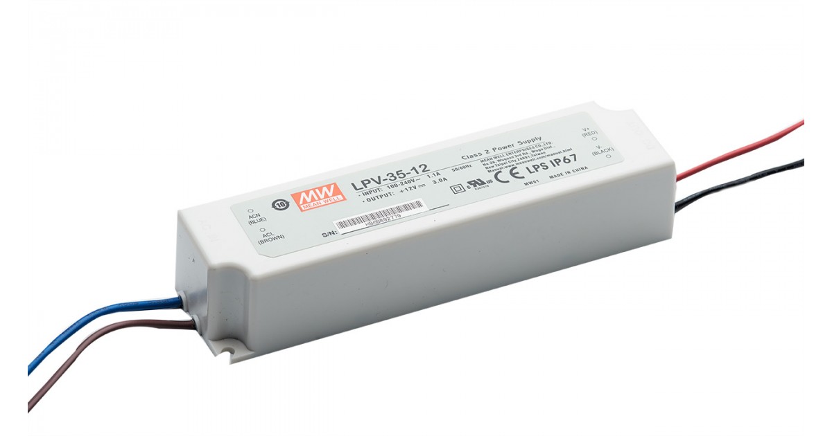 

Блок питания герметичный 35 W 12V